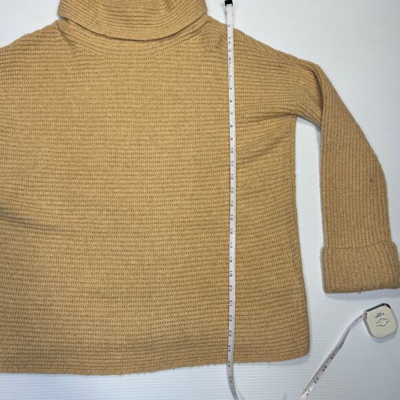 Pilcro Anthropologie Cowl Neck Tunic Sweater Honey Beige Women’s Small Neutral - Picture 8 of 16